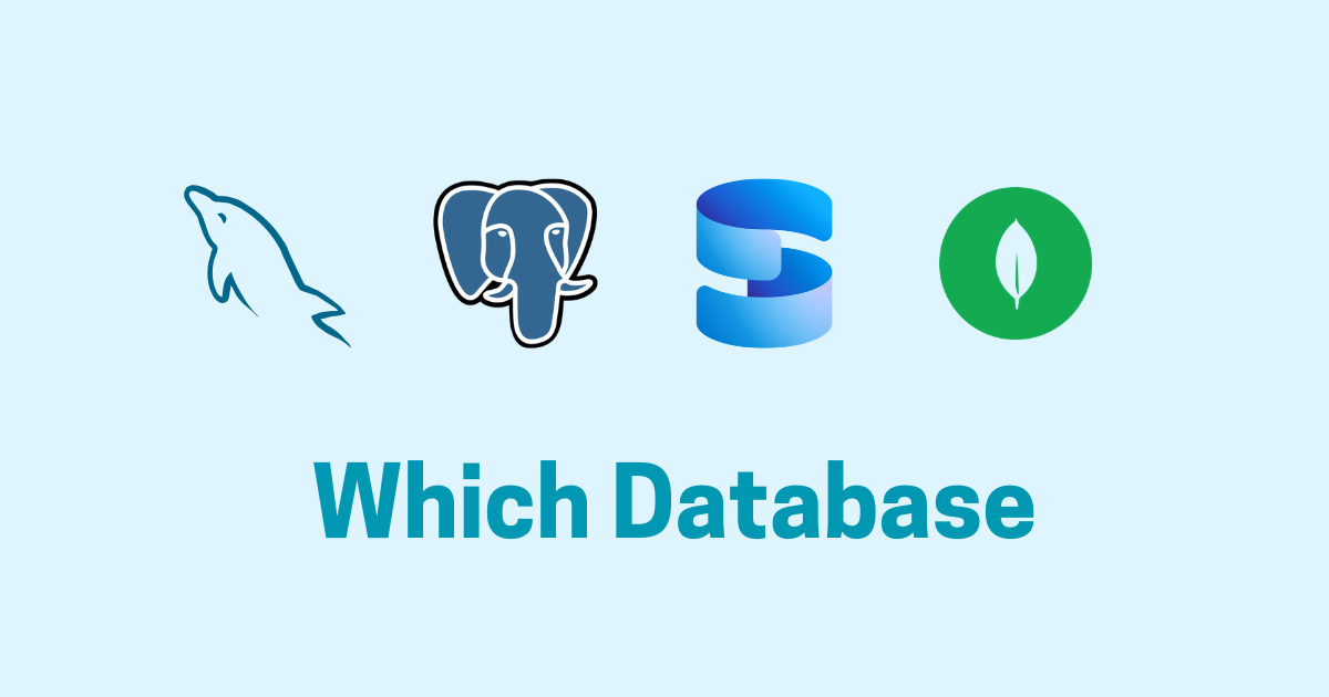 MySQL vs PostgreSQL vs SQL Server vs MongoDB