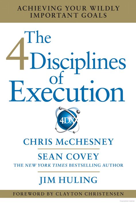 The 4 Disciplines of Execution